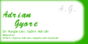adrian gyore business card